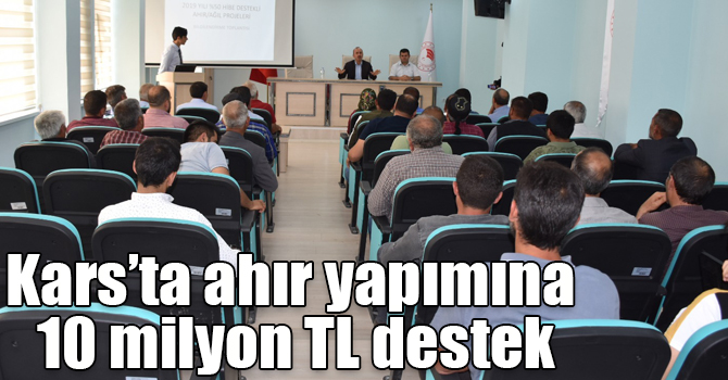 Kars’ta ahır yapımına 10 milyon TL destek