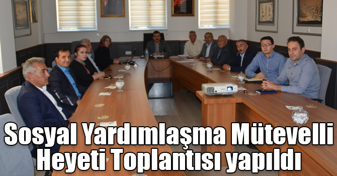 Sarıkamış Kaymakamlığı Sosyal Yardımlaşma Mütevelli Heyeti Toplantısı yapıldı