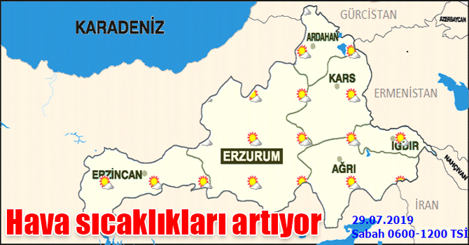 Hava sıcaklıkları artıyor