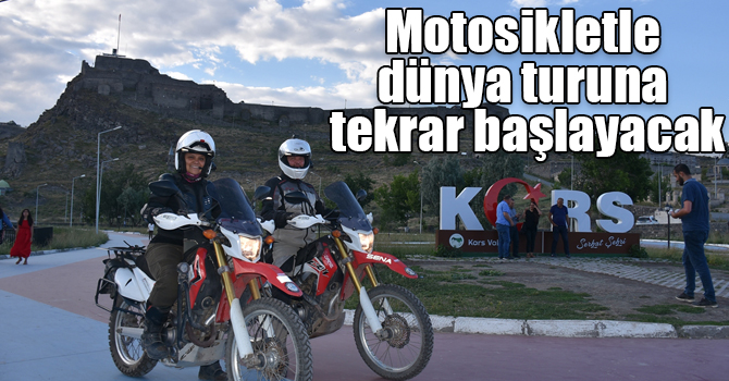 Motosikletle dünya turuna tekrar başlayacak