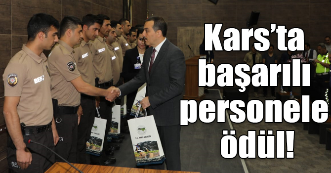 Kars’ta başarılı bekçiler ve güvenlikçilere ödül!