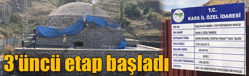 Mazlumağa Hamamı 3'üncü etap restorasyon çalışmaları başladı