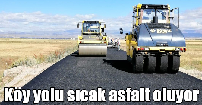 Selim-Akpınar yolu sıcak asfalt oluyor