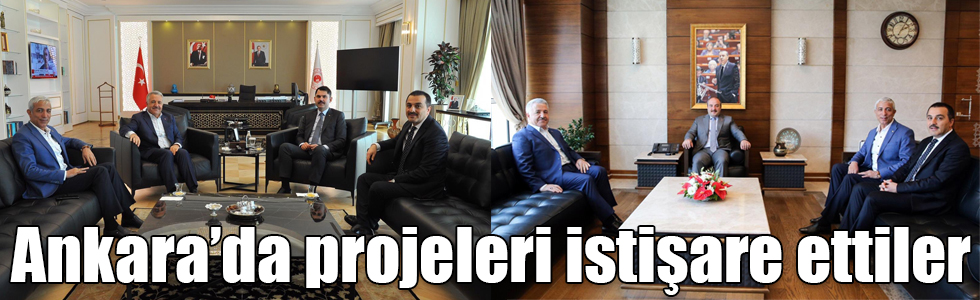 Kars heyeti Ankara’da projeleri istişare etti