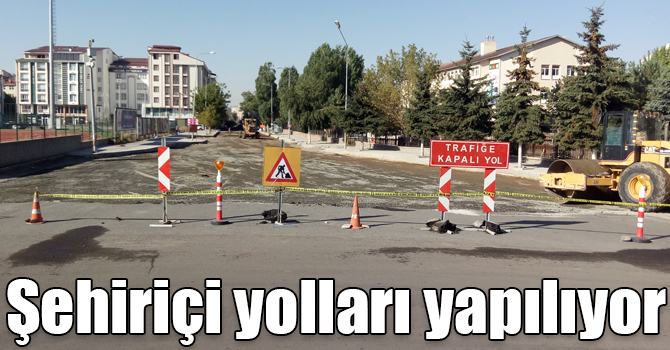 Kars’ta şehiriçi yolları yapılıyor