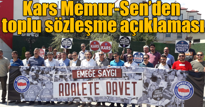 Kars Memur-Sen’den toplu sözleşme açıklaması