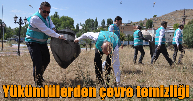 Kars’ta denetimli serbestlik yükümlülerinden çevre temizliği