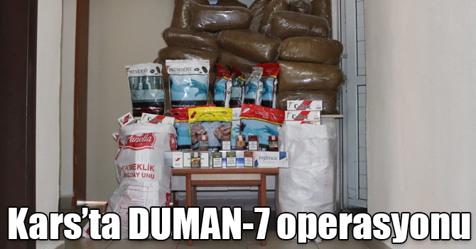 Kars’ta DUMAN-7 operasyonu