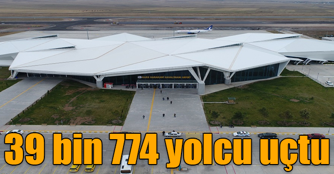 Kars Harakani Havalimanı’ndan 39 bin 774 yolcu uçtu
