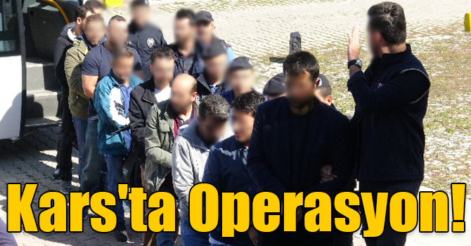 Kars'ta FETÖ/PDY Operasyonu