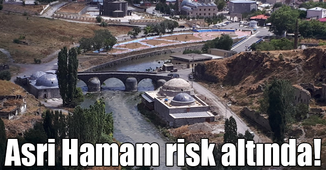 Asri Hamam, sel ve taşkın riski altında restore ediliyor