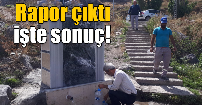 Taşköprü çeşmesine sağlıklı ve içilebilir raporu verildi