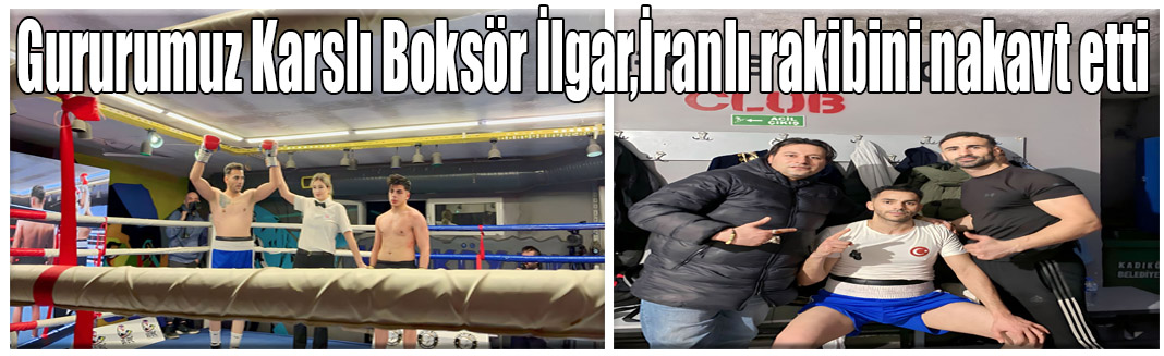 Polis memuru boksör Ilgar Çelik, İranlı rakibini nakavt etti