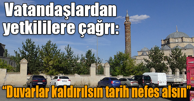 Kars'ta vatandaşlardan yetkililere çağrı: “Duvarlar kaldırılsın tarih nefes alsın”