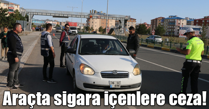 Dumansız Araç Uygulaması’nda 7 araç sürücüsüne ceza uygulandı