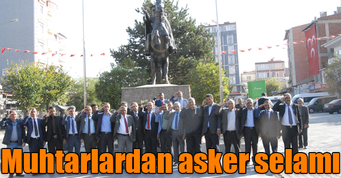 Kağızmanlı muhtarlardan Mehmetçik'e asker selamı