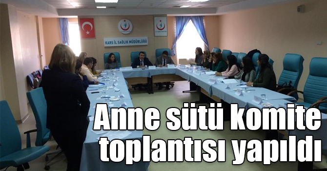 Anne sütü komite toplantısı yapıldı
