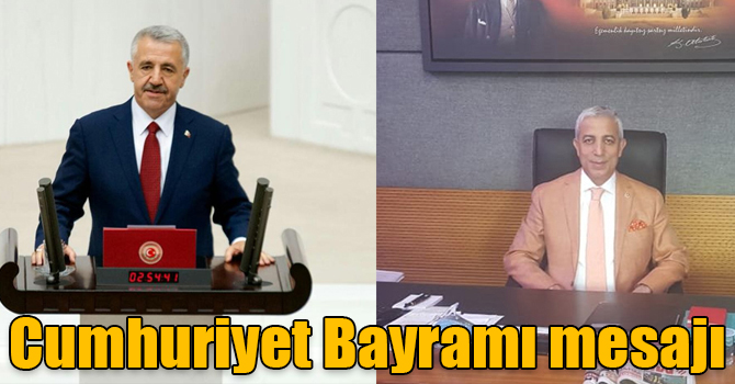Kars Milletvekilleri Ahmet Arslan ve Yunus Kılıç'ın Cumhuriyet Bayramı mesajı