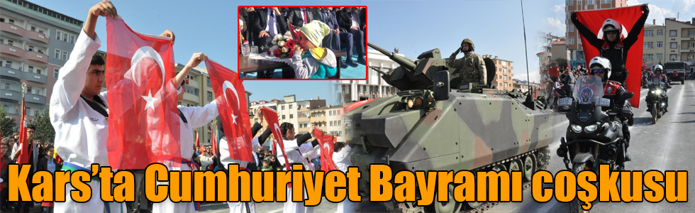 Kars’ta Cumhuriyet Bayramı coşkusu