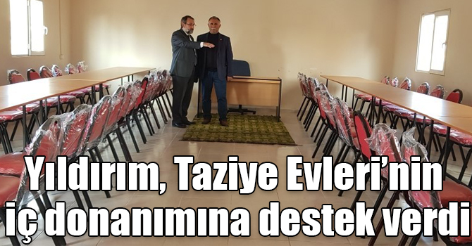 Karslı işadamı Yıldırım, Taziye Evleri’nin iç donanımına destek verdi
