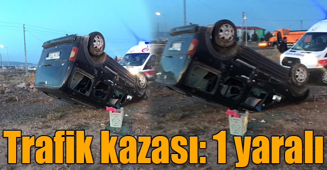 Kars’ta trafik kazası: 1 yaralı