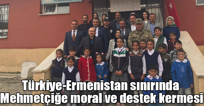 Türkiye-Ermenistan sınırında Mehmetçiğe moral ve destek kermesi