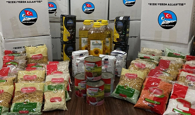 Kars Belediyesi gıda yardımlarına devam ediyor