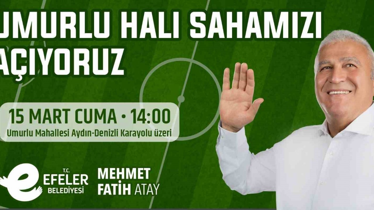 Umurlu Halı Sahası hizmete açılıyor