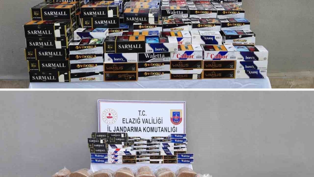 Elazığ’da kaçak 130 bin makaron ve 280 kilo tütün ele geçirildi