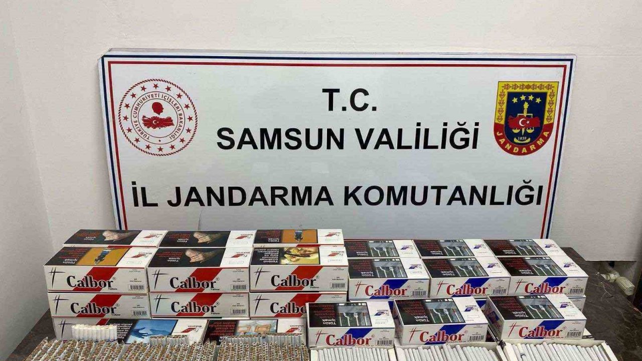 Jandarmadan kaçak tütün satıcılarına baskın