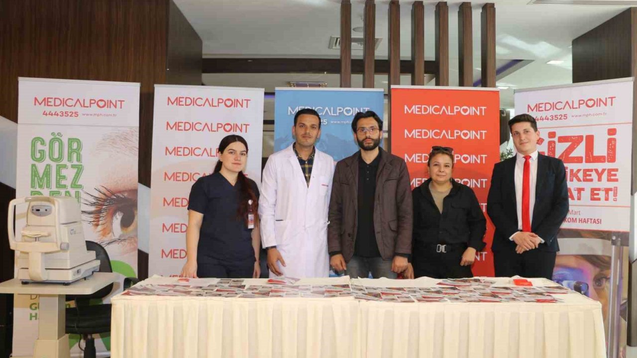 Medical Point’te misafirlere göz tansiyonu ölçümü yapıldı