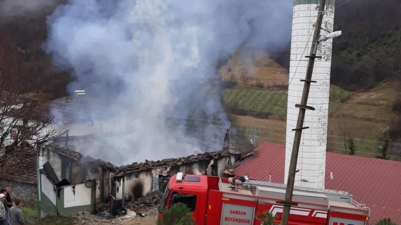 Samsun’da cami küle döndü