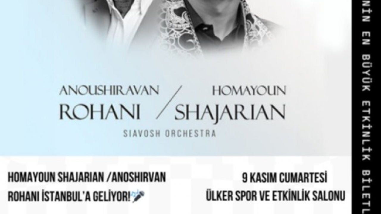 İran müziğinin iki ustası 9 Kasım’da İstanbul’da