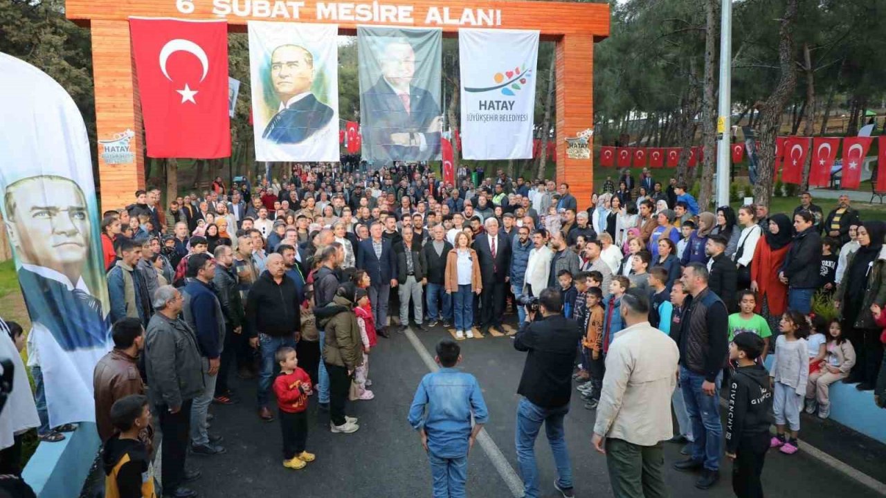 50 bin metrekare alana inşa edilen 6 Şubat Mesire Alanı’nın açılışı gerçekleştirildi