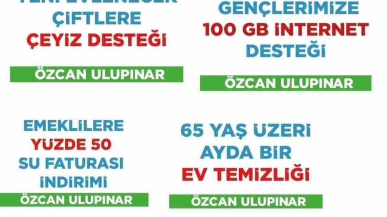 Ulupınar, ekonomik destek paketini açıkladı