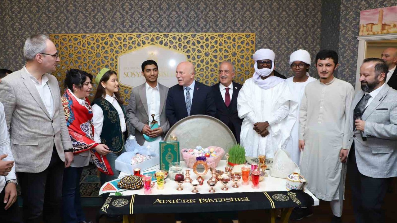 Uluslararası öğrenciler Erzurum’da iftar yemeğinde buluştu