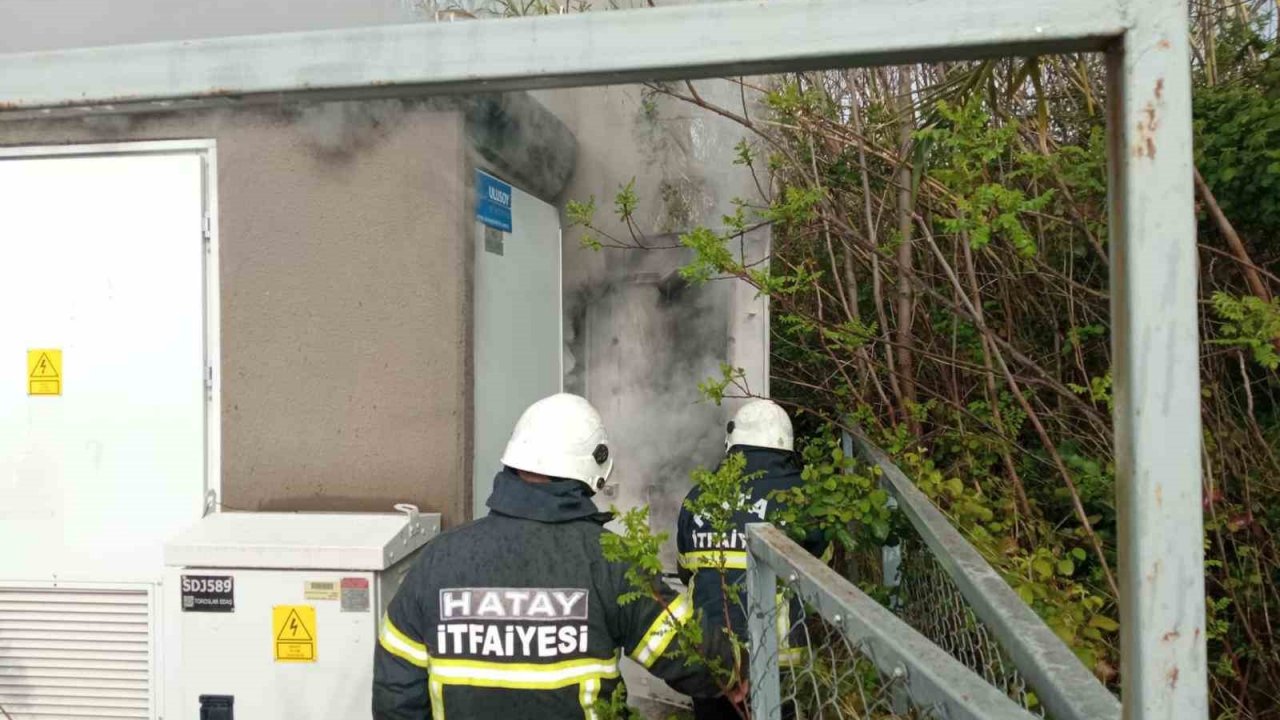 Hatay’da trafo yangını söndürüldü