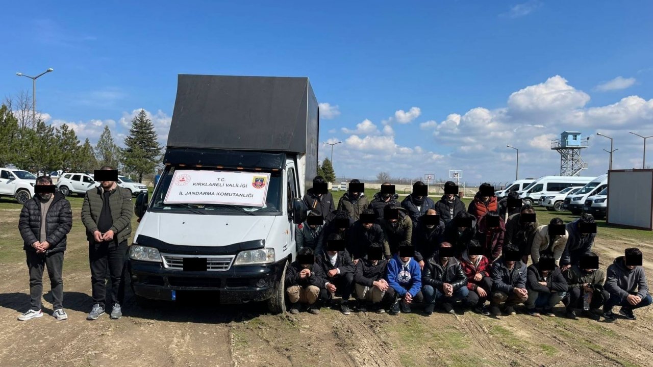 Kırklareli’nde 111 kaçak göçmen yakalandı