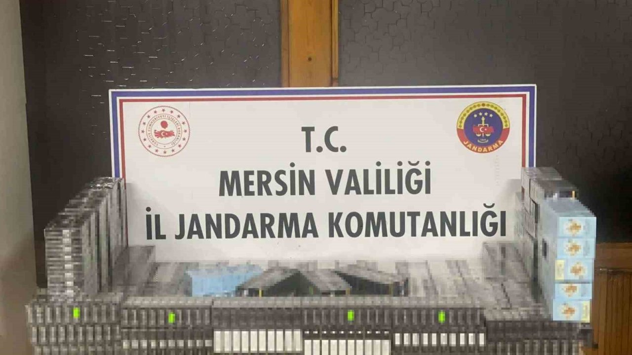 Mersin’de kaçak sigara ile mücadele: 2 gözaltı