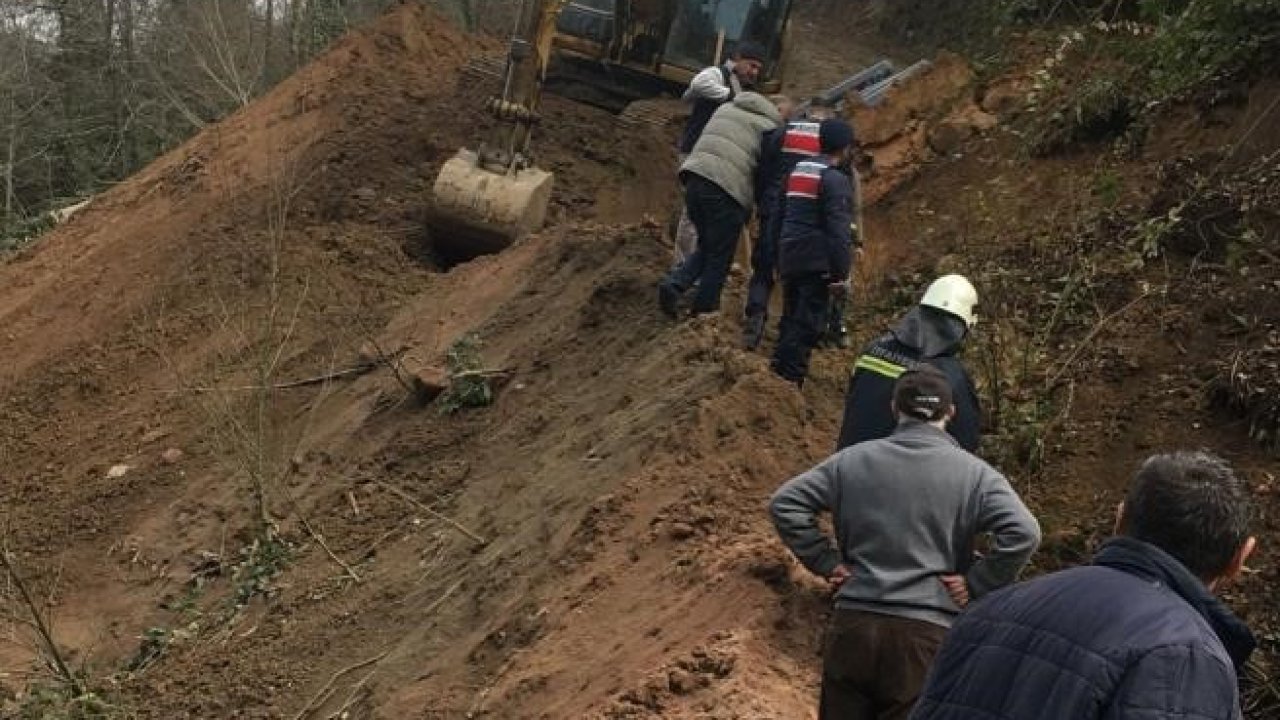 Trabzon’da içme suyu isale hattı çalışması sırasında göçük: 1 ölü