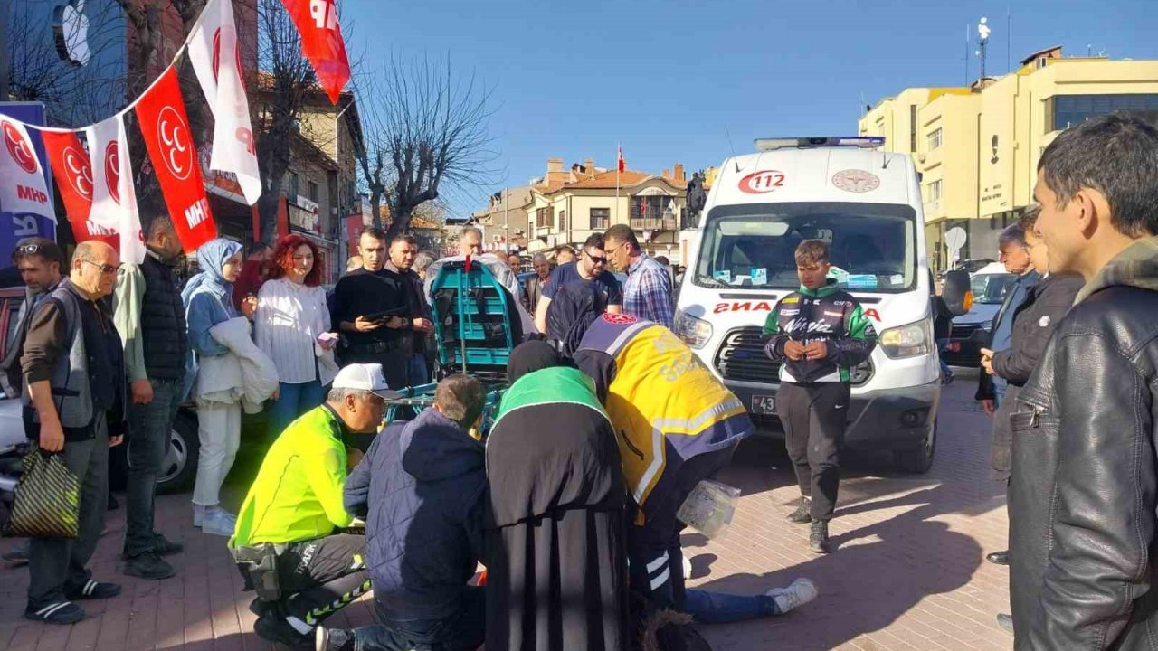 Tavşanlı’da motosiklet kazası: 1 yaralı