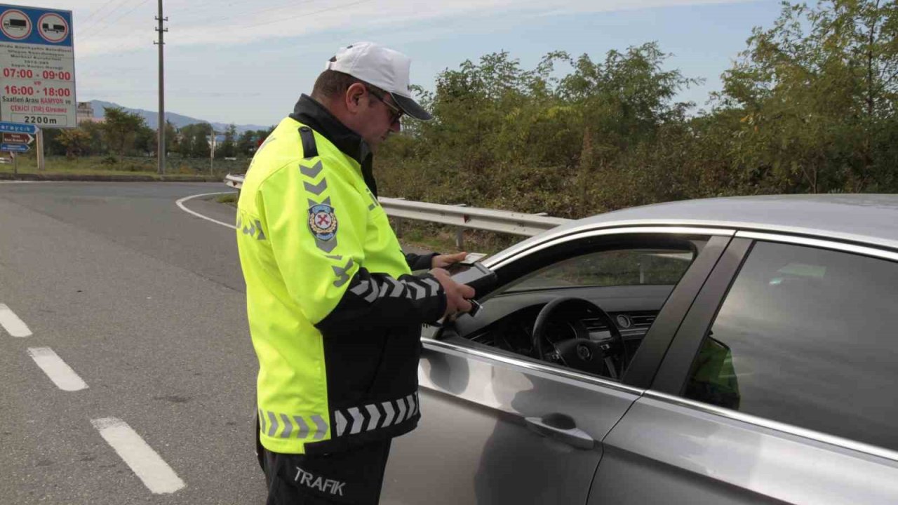 Ordu’da bir haftada yaklaşık 10 bin araç denetlendi