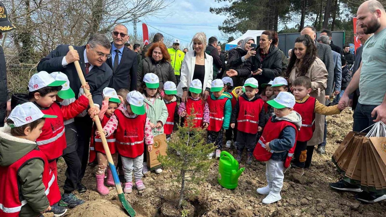 Sinop’ta 300 fidan toprakla buluştu