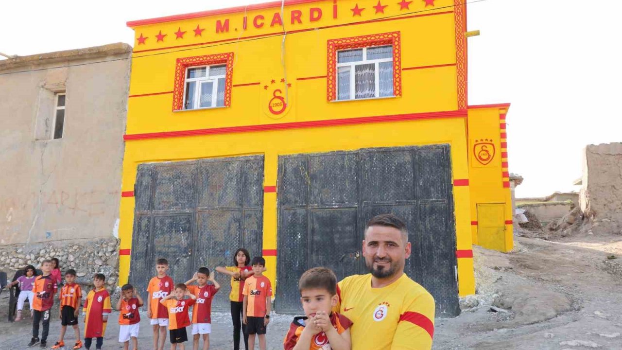 Evini sarı-kırmızıya boyatıp Icardi yazan Diyarbakırlı taraftar İHA’ya konuştu