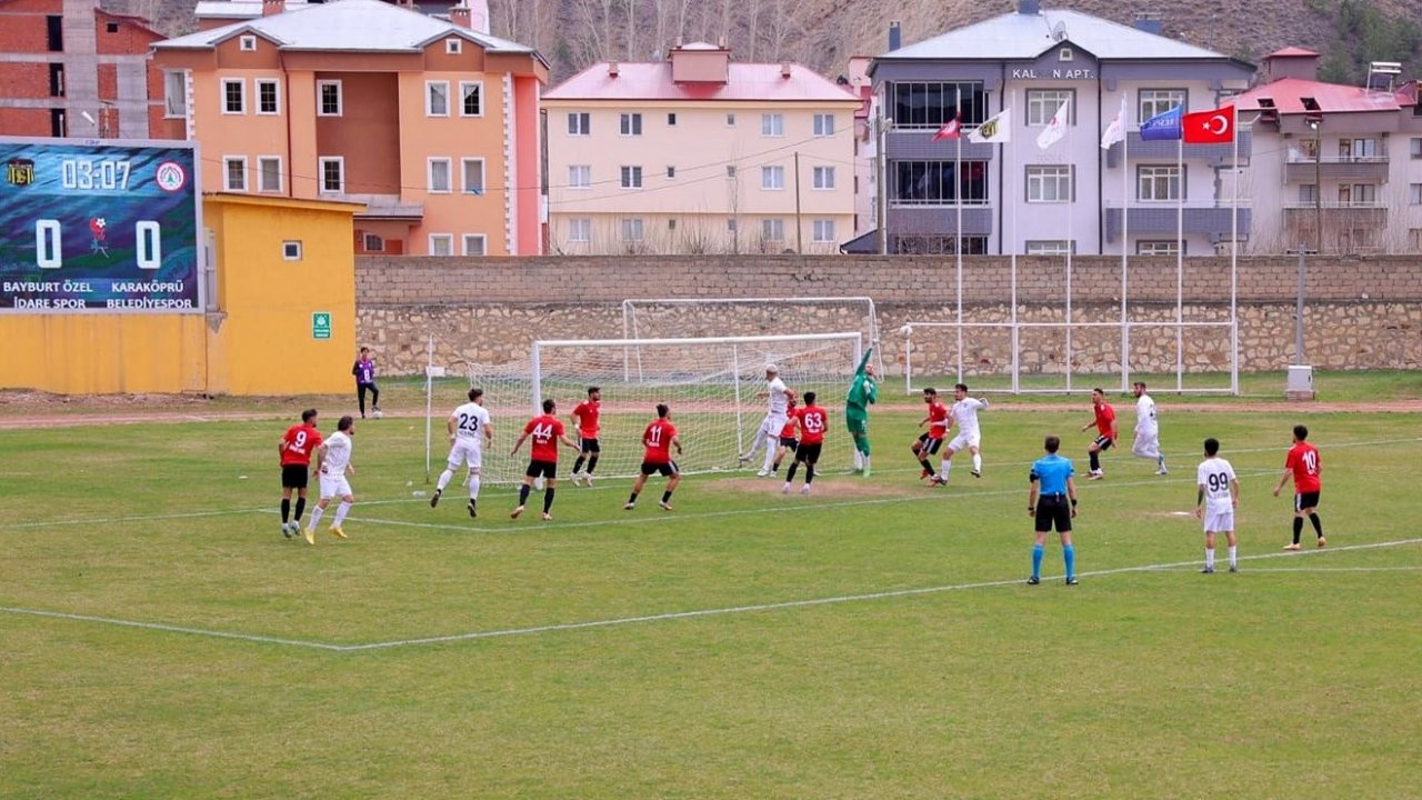 3. Lig; Bayburt Özel İdare Spor - Karaköprü Belediyespor: 0-0