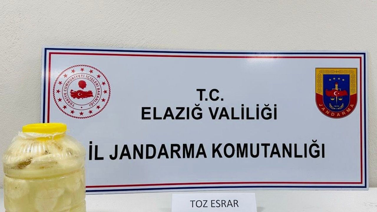 Elazığ’da peynir bidonu içerisinde uyuşturucu madde ele geçirildi