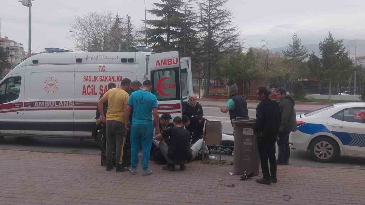 Niğde’de kontrolden çıkan motosiklet kaza yaptı, 1 kişi yaralandı