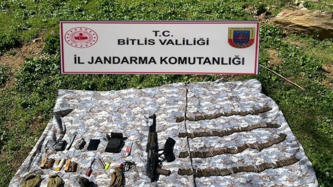 Bitlis’te silah ve mühimmat ele geçirildi