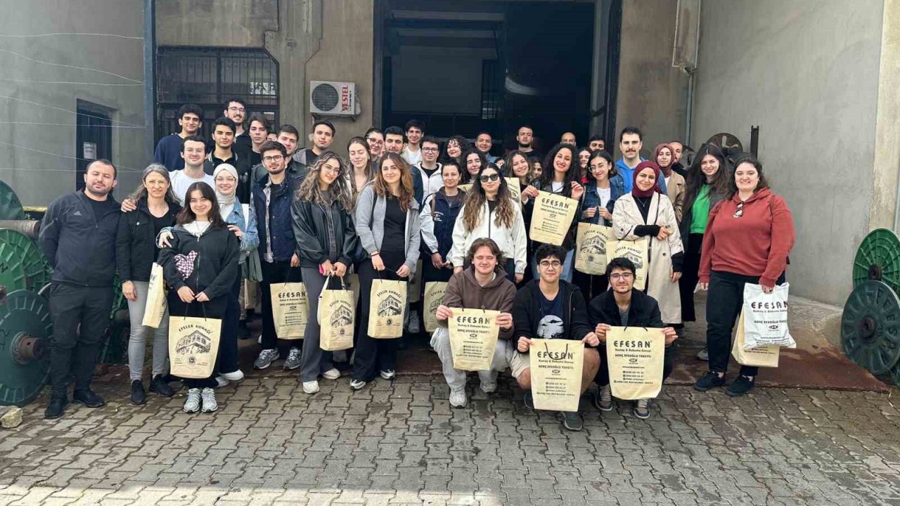 İTÜ’lü mühendis adayları Buldan bezi üretimini yerinde gördü