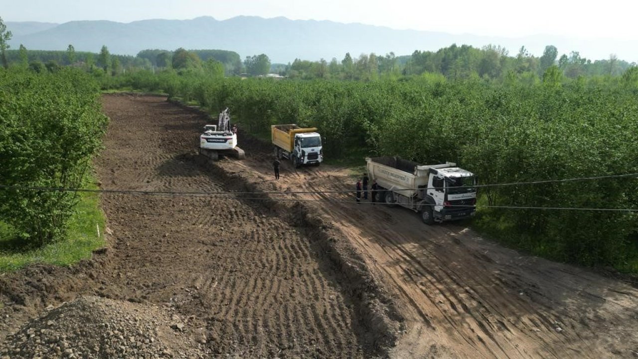 Düzce’de bu yıl 4 bin 950 metre yeni yol açıldı